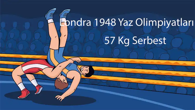 Londra 1948 Yaz Olimpiyatları Serbest Stil Güreş 57 kg Müsabakaları
