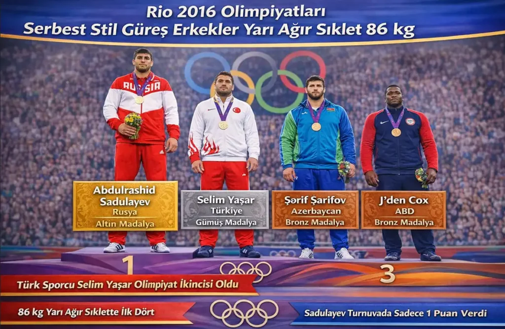 Rio De Janeiro 2016 Yaz Olimpiyatları Serbest Stil Erkekler Güreş 86 kg.